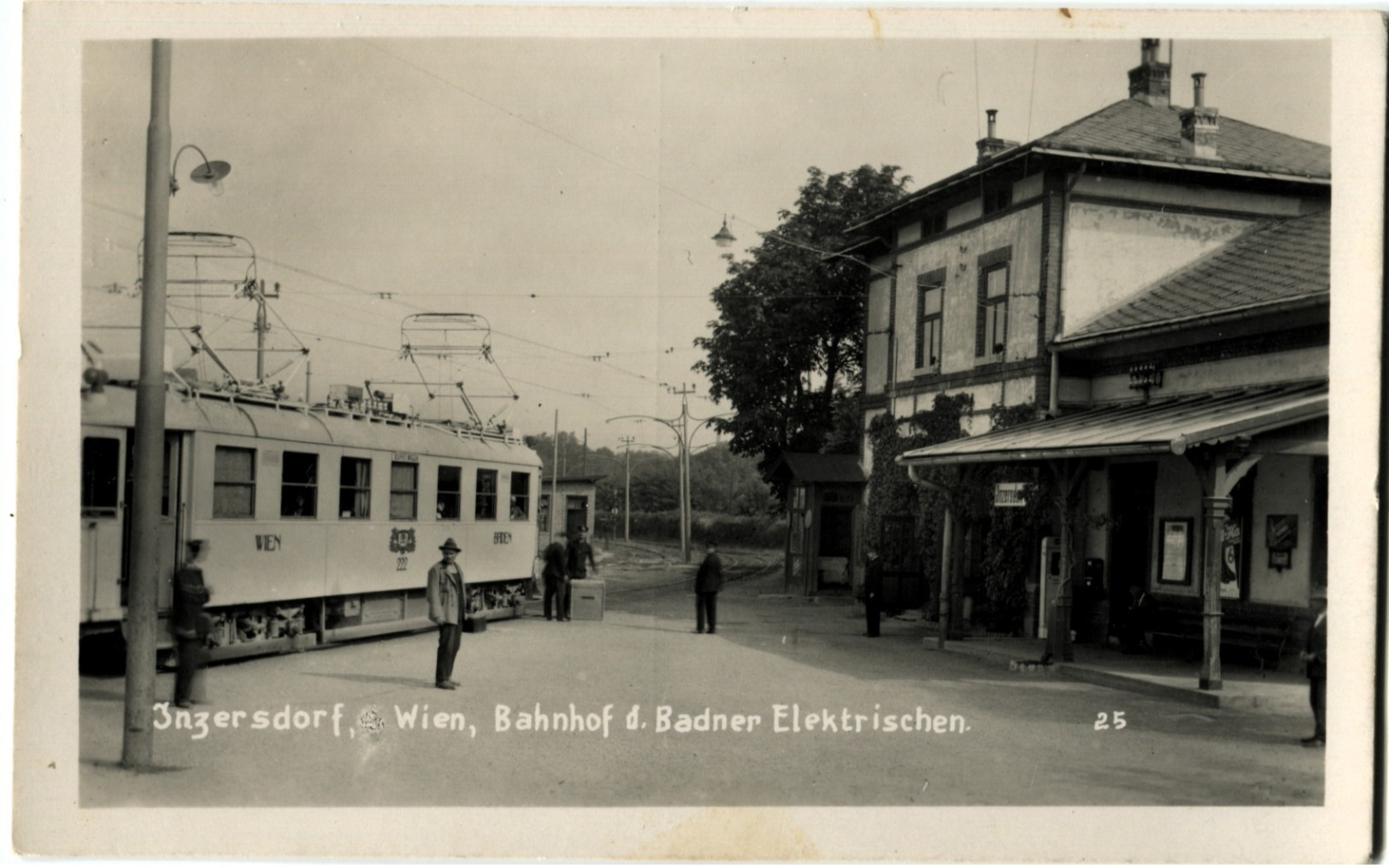 AUTRICHE AUSTRIA Inzersdorf Bahnhof D. Badner Elektrischen Carte Rare - Autres & Non Classés