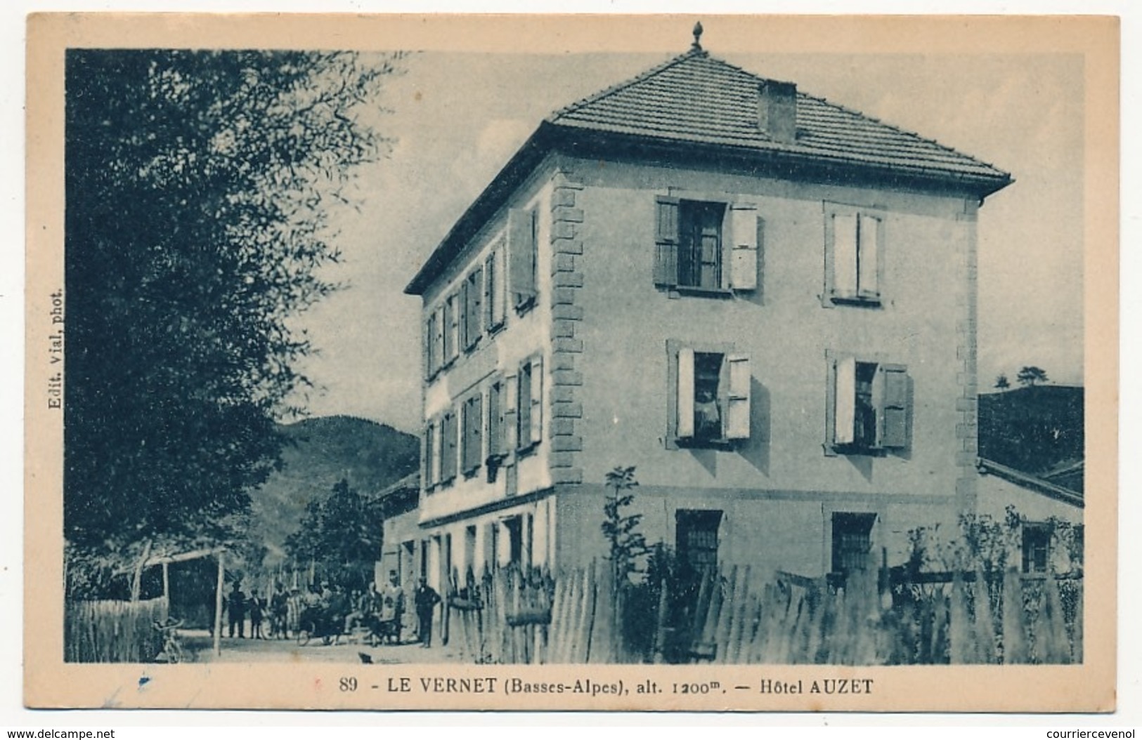 CPA -  LE VERNET (Basses Alpes) - Hôtel Auzet - Autres & Non Classés