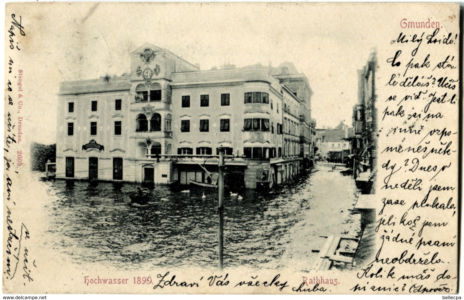 AUTRICHE AUSTRIA GMUNDEN Hochwasser 1899 - Gmunden