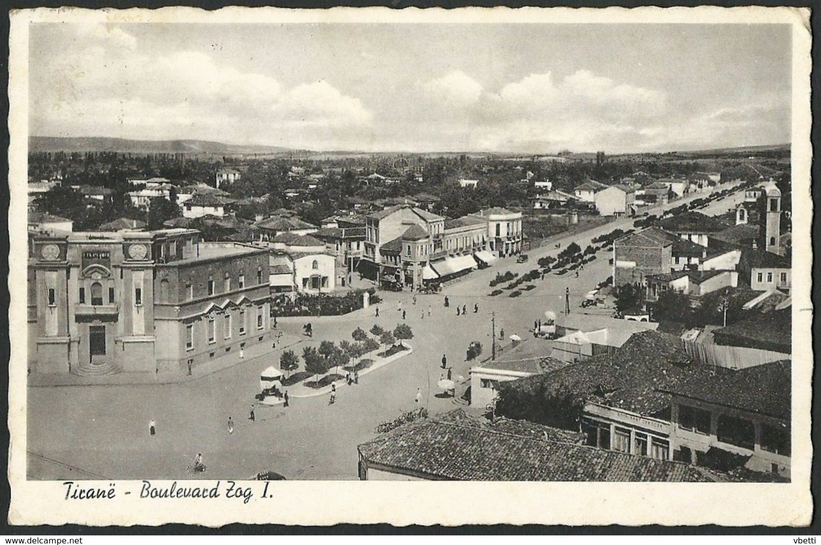 Albania: Tiranë, Boulevard Zog I. (formerly Stalin Boulevard)  1938 - Albanien