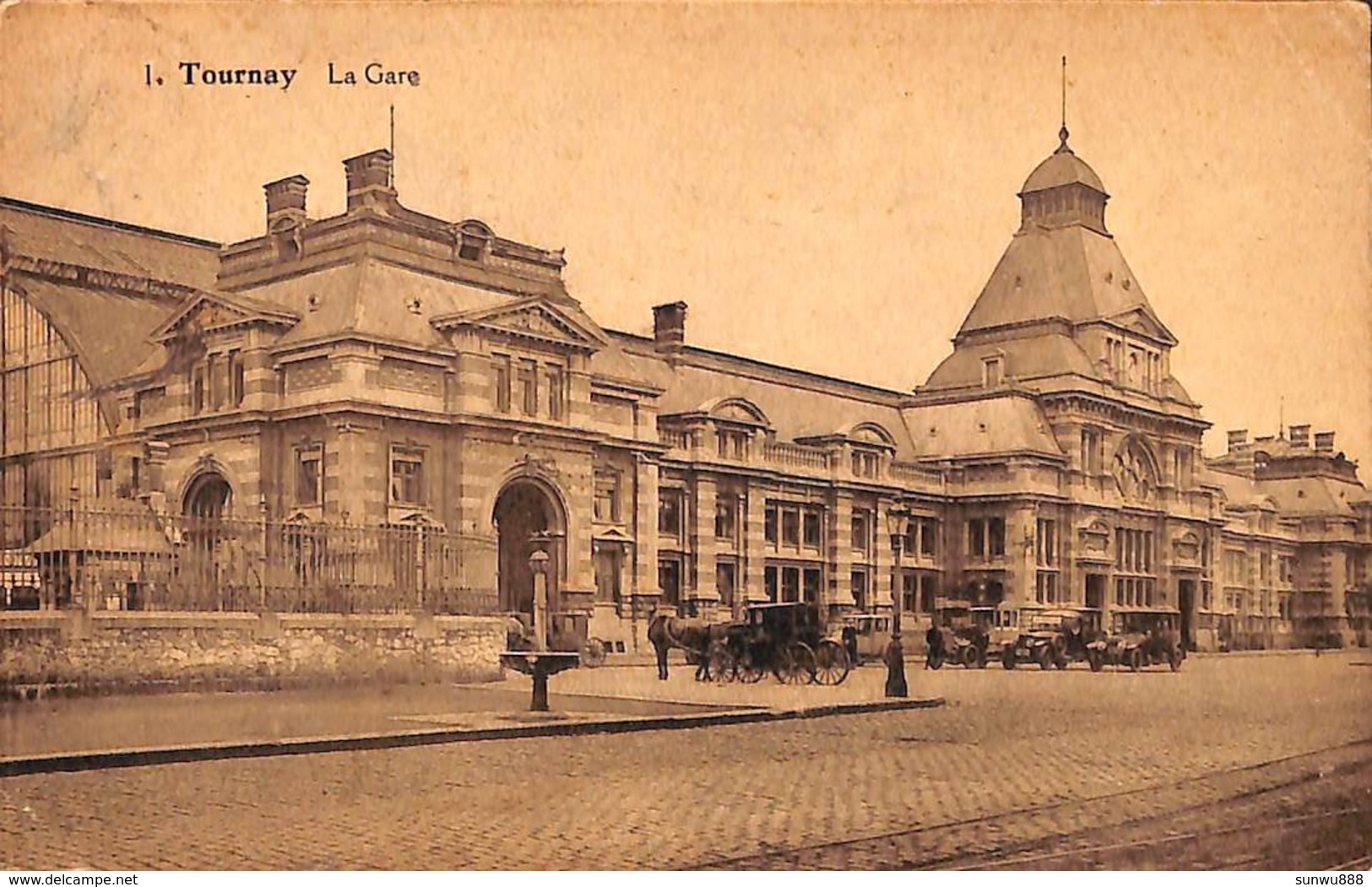 Tournai Tournay - La Gare (animée, Edition Belge Bruxelles 1927) - Doornik