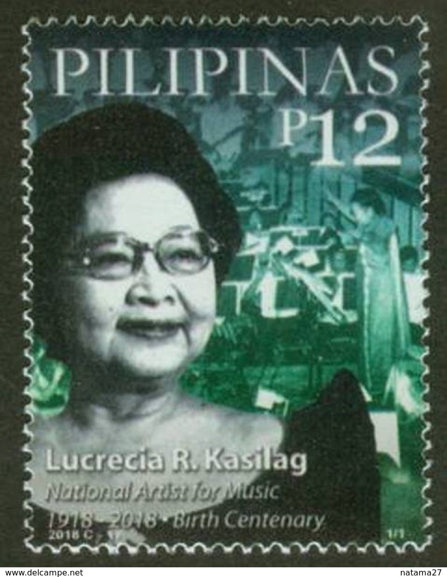 Filippine Philippines Philippinen Pilipinas 2018 Lucrecia R. Kasilag, National Artist For Music Set - MNH** (see Photo) - Filipinas