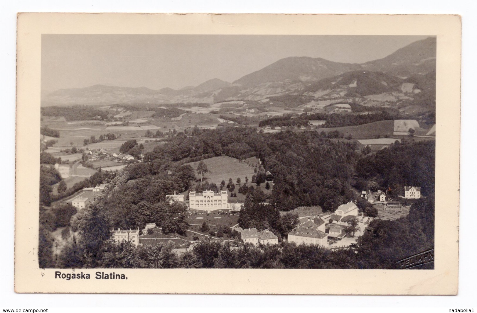 1939 YUGOSLAVIA, SLOVENIA, ROGAŠKA SLATINA TO ZAGREB,CROATIA, ILLUSTRATED POSTCARD,  USED - Yugoslavia