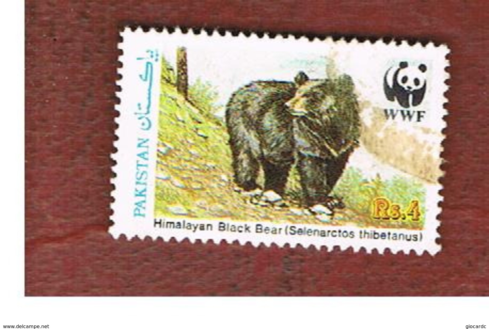 PAKISTAN  -  SG 780  -  1989 WWF ANIMALS: ASIATIC BLACK BEAR  -  USED ° - Pakistan