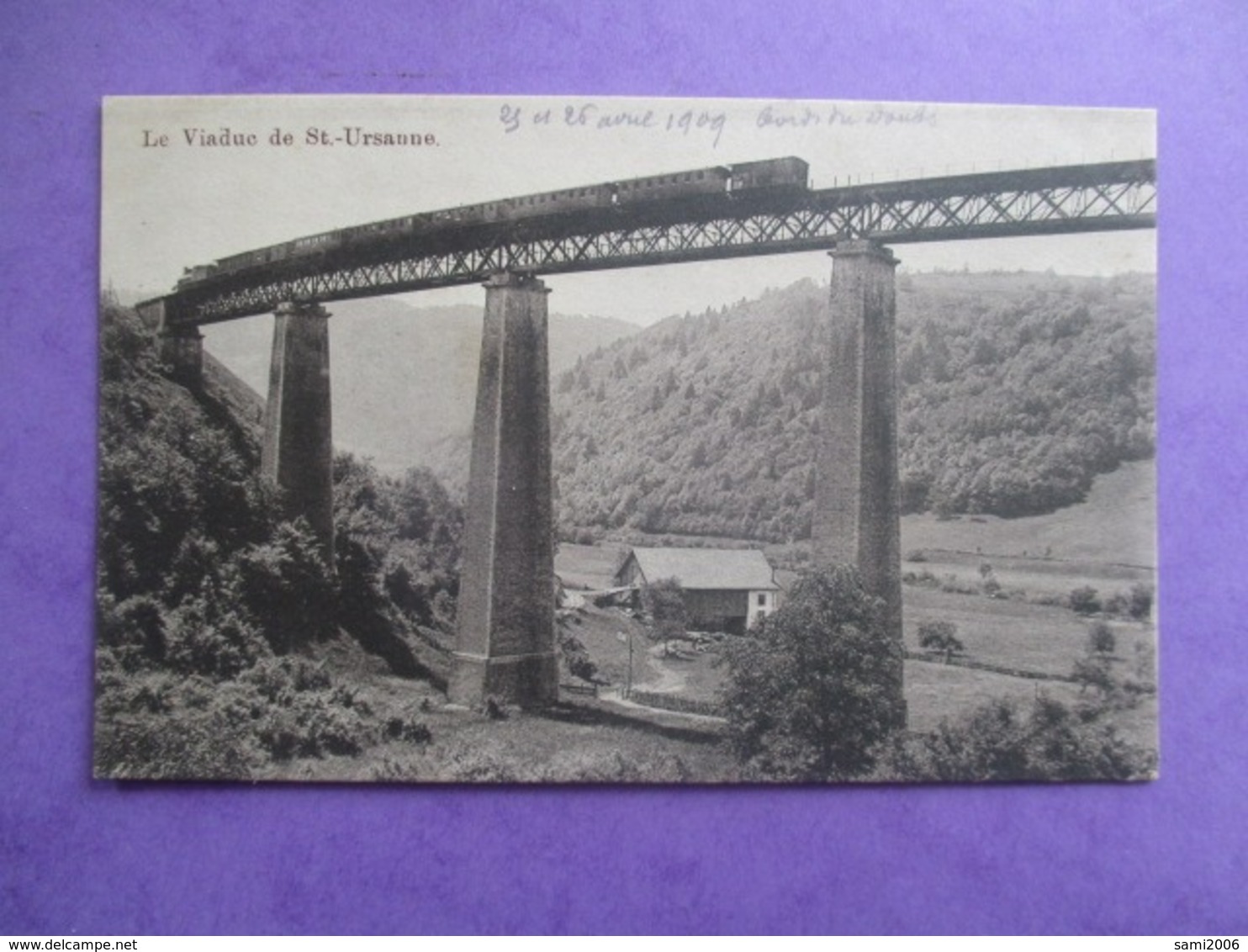 CPA SUISSE ST URSANNE LE VIADUC TRAIN - Saint-Ursanne