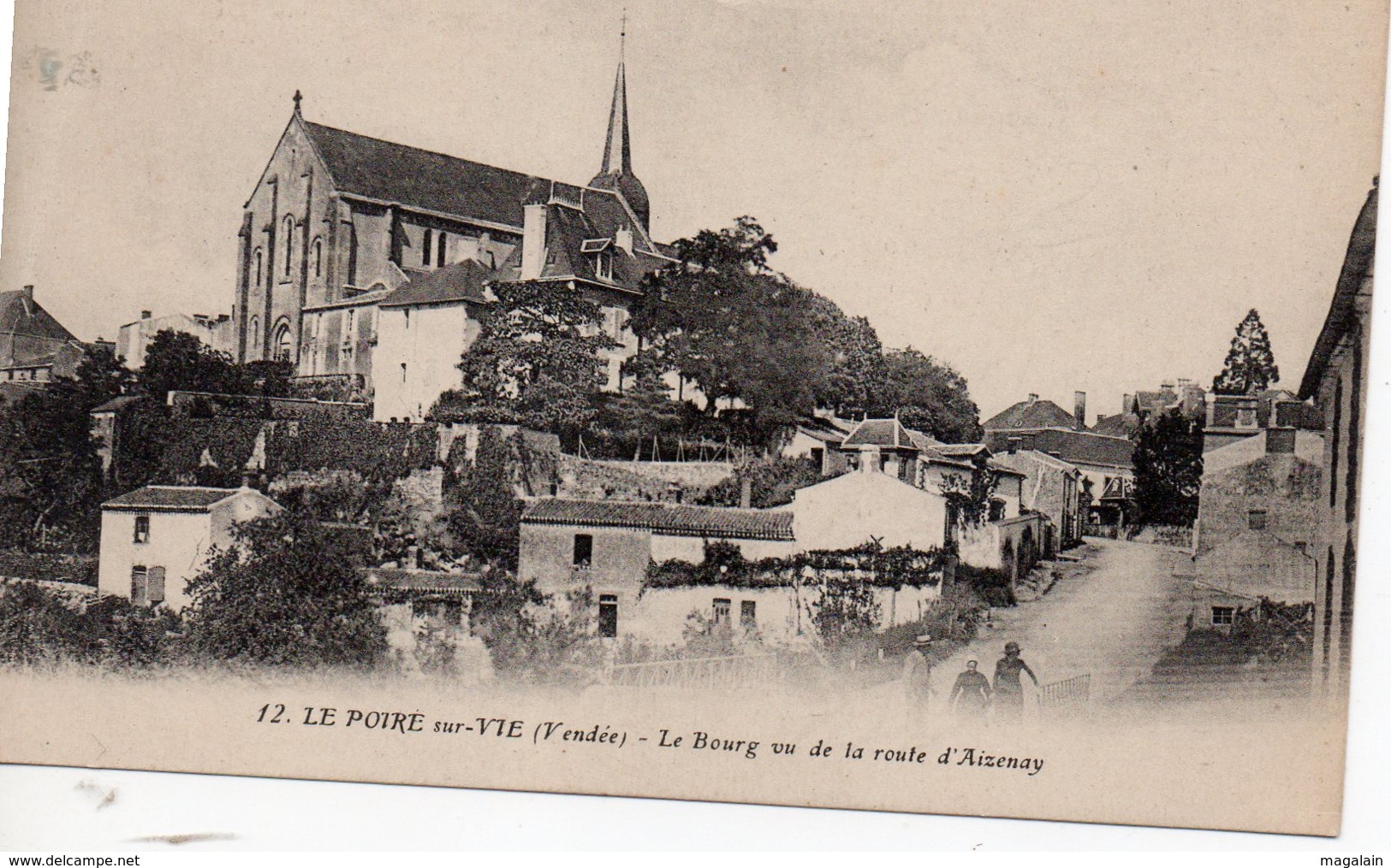 Poiré Sur Vie : Le Bourg Vu De La Route D'Aizenay - Poiré-sur-Vie