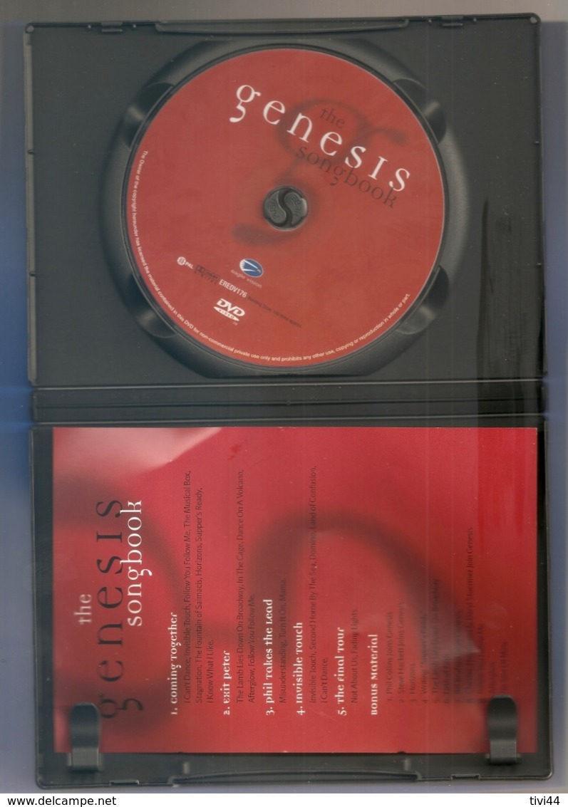 DVD GENESIS - SONGBOOK - Concerto E Musica