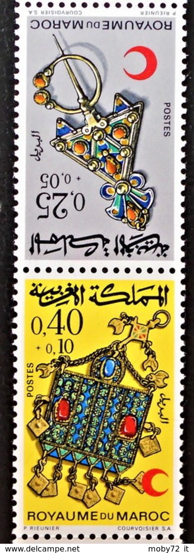 Marocco - 1971 - Nuovo/new MNH - Mezzaluna Rossa - Mi N. 682/83 - Marocco (1956-...)