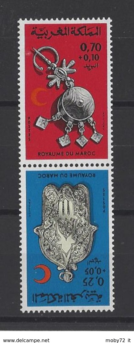 Marocco - 1975 - Nuovo/new MNH - Mezzaluna Rossa - Mi N. 799/800 - Marocco (1956-...)