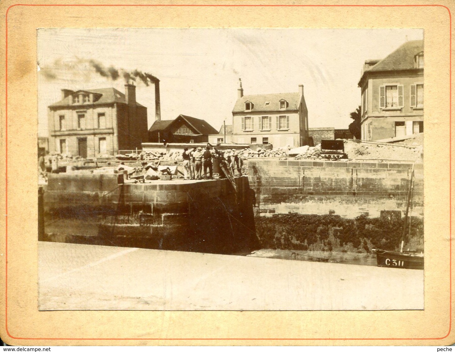 N°77100 -photo Sur Carton épais- Courseulles 1898 -RRR- - Courseulles-sur-Mer