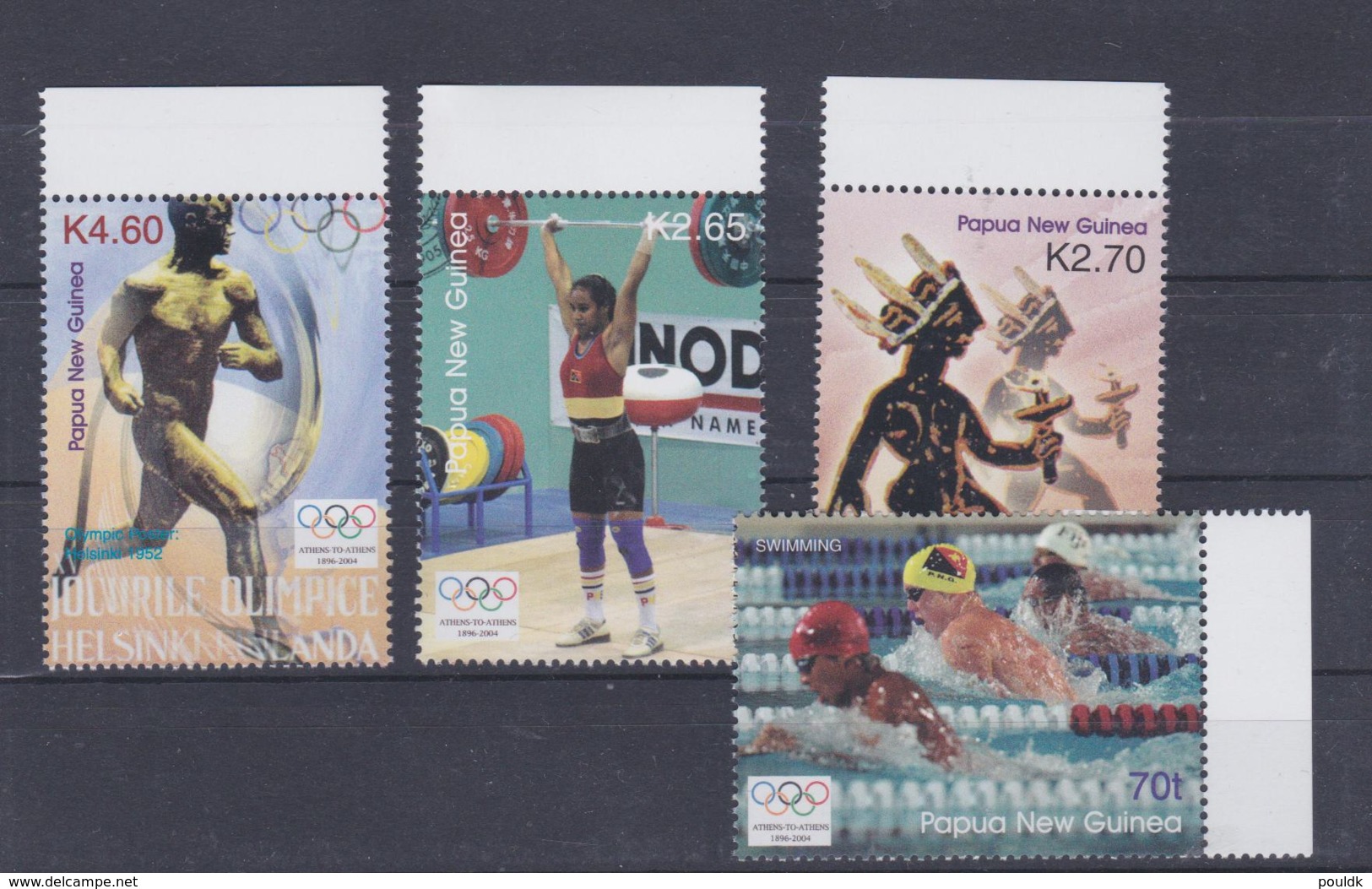 Papua New Guinea 2004 Athens Olympic Games Four Stamps MNH/** (H58) - Summer 2004: Athens