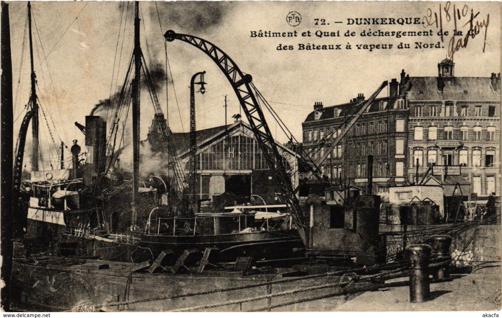 CPA DUNKERQUE-Batiment Et Quai De Dechargement (422895) - Dunkerque