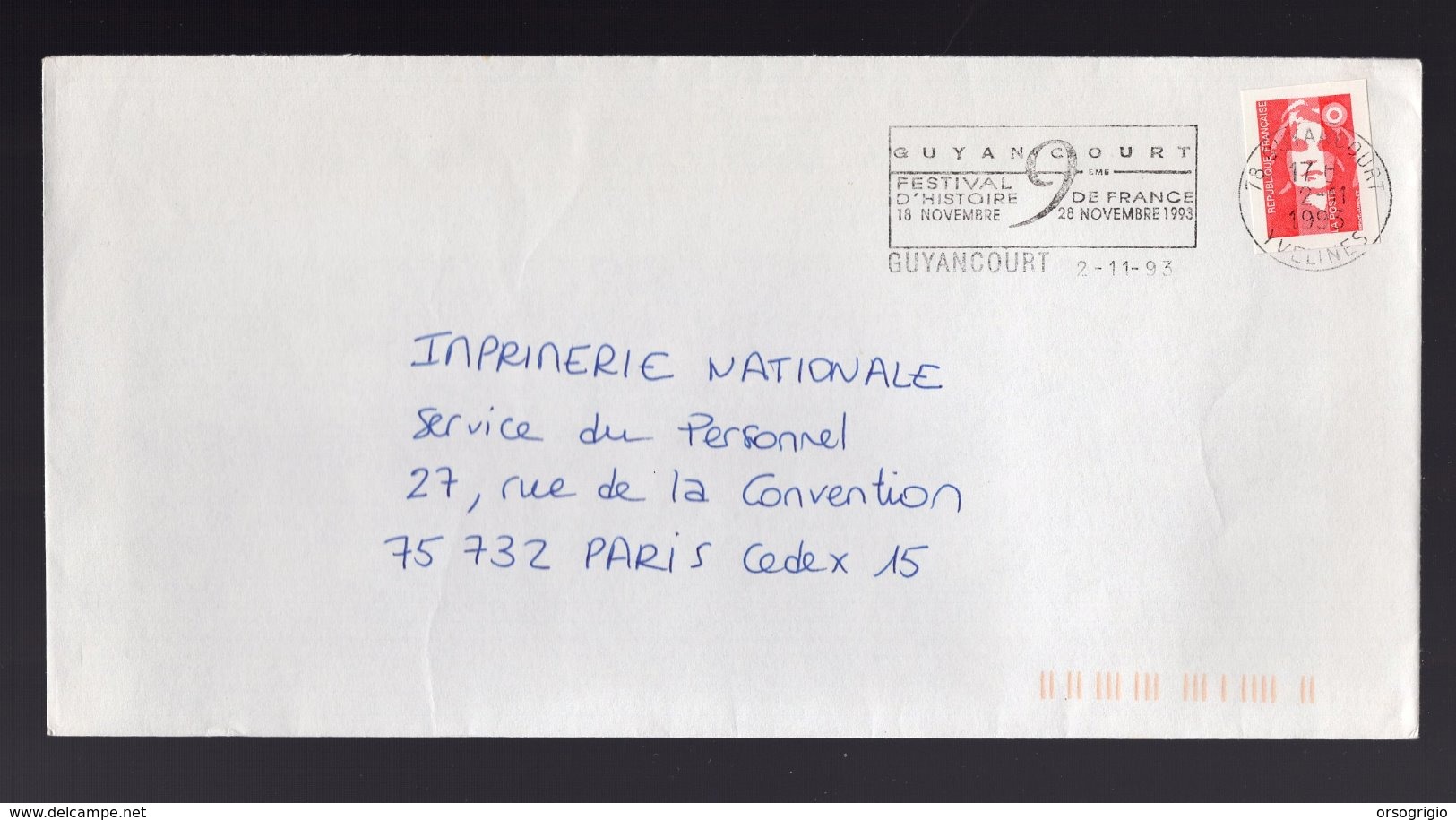 FRANCIA - GUYANCOURT YVELINES  -  FESTIVAL D'HISTOIRE 1993 - Annullamenti Meccaniche (Varie)