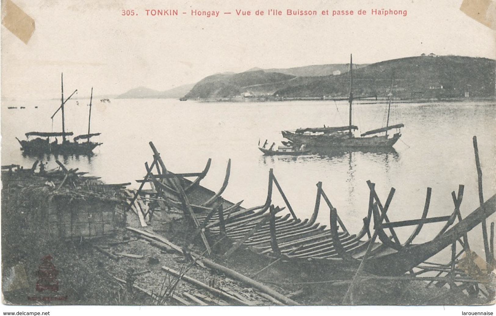 Indochine : Tonkin - Hongay - Vue De L'Ile Buisson Et Passe De Haiphong. - Viêt-Nam