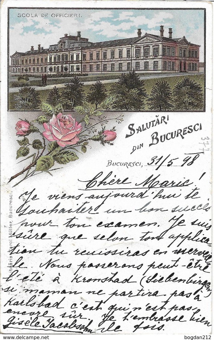 1898 - BUCURESCI , Gute Zustand , 2 Scan - Romania