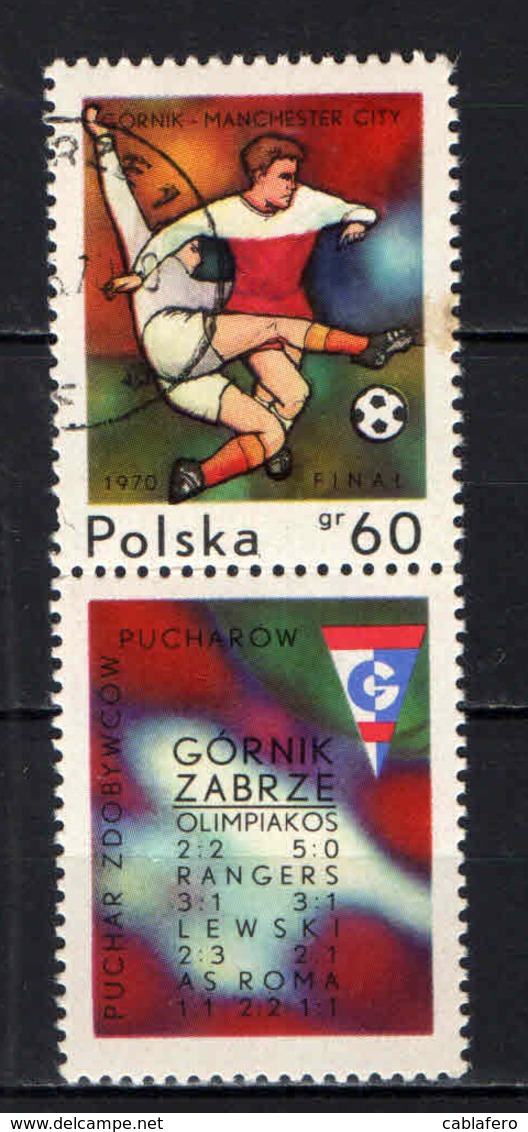 POLONIA - 1970 - European Soccer Cup Finals - USATO - Used Stamps