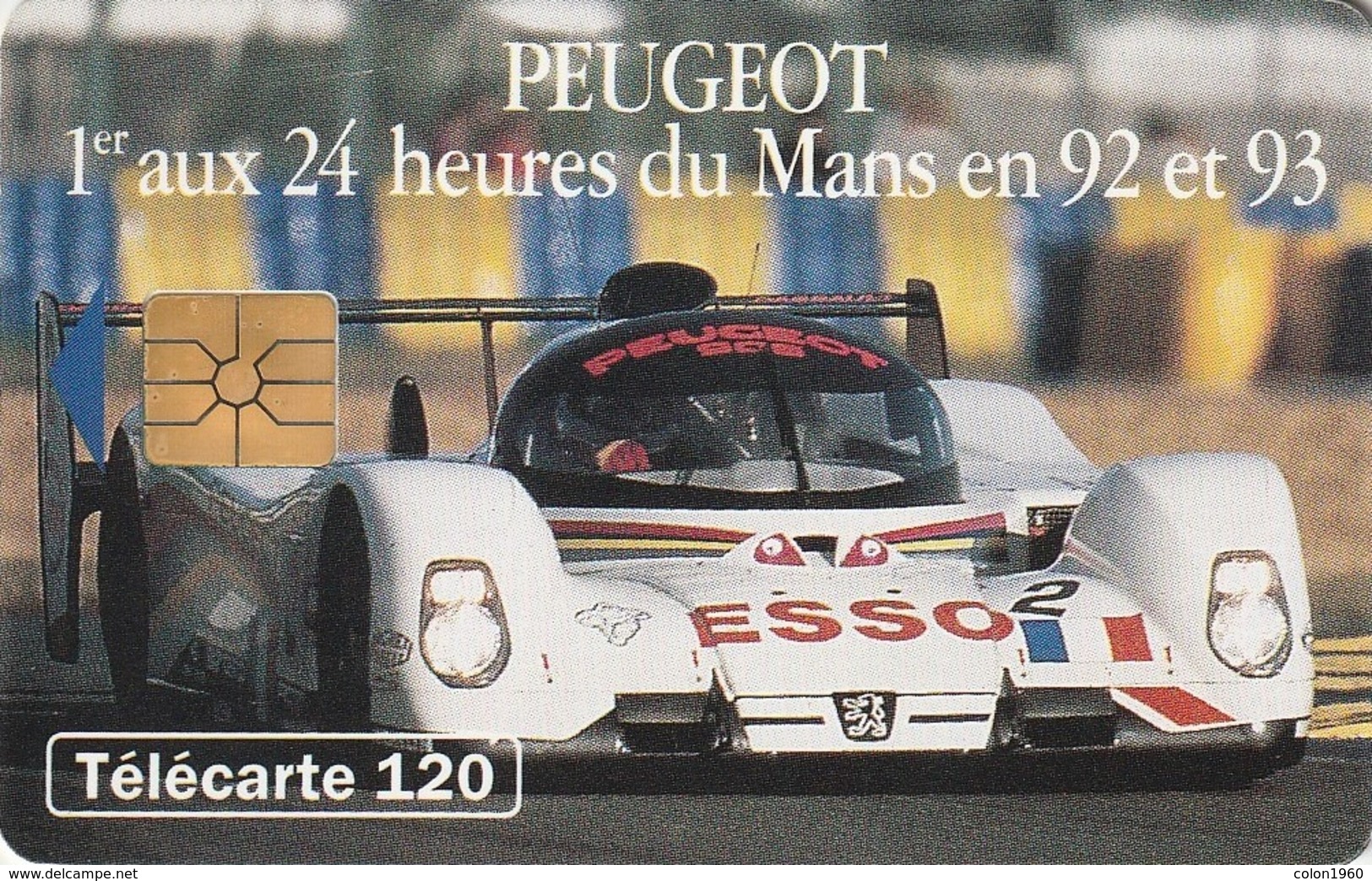 FRANCIA. Peugeot 905 1 - Voiture De Jour. 120U. 0394.1. 07/93. (207). - Deportes