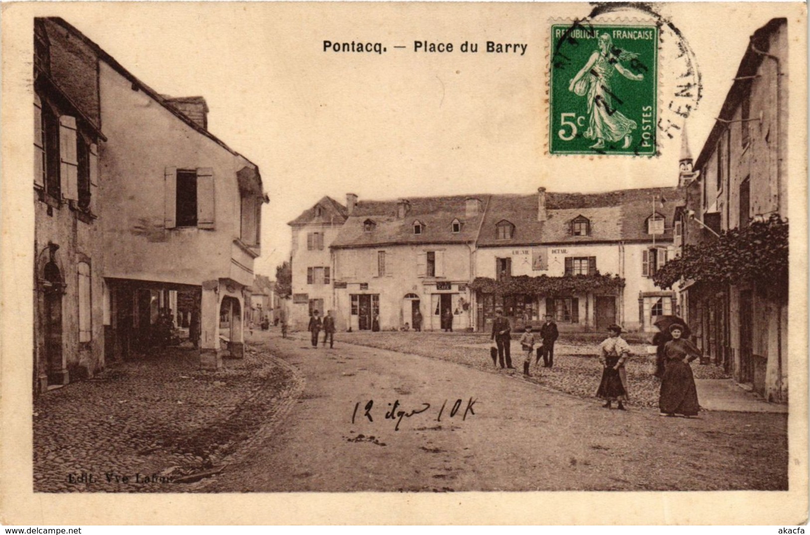 CPA PONTACQ Place Du Barry (868799) - Pontacq