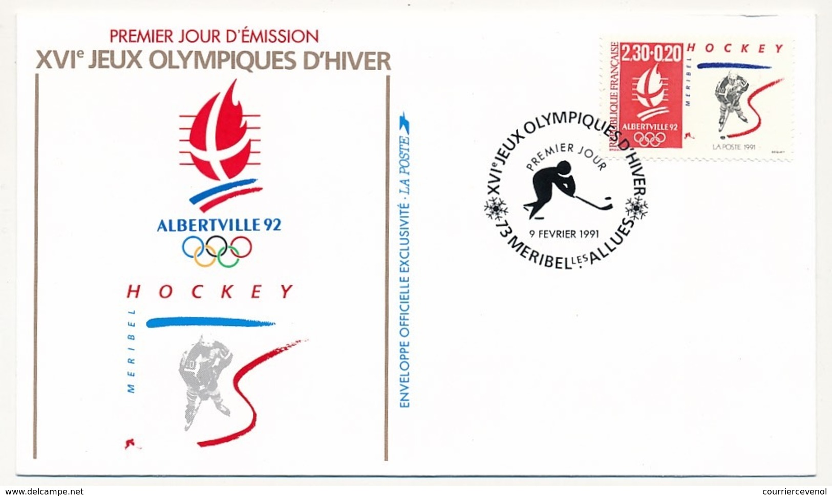 FRANC - 13 Enveloppes FDC - JEUX OLYMPIQUES D'HIVER - ALBERTVILLE - 1990/91