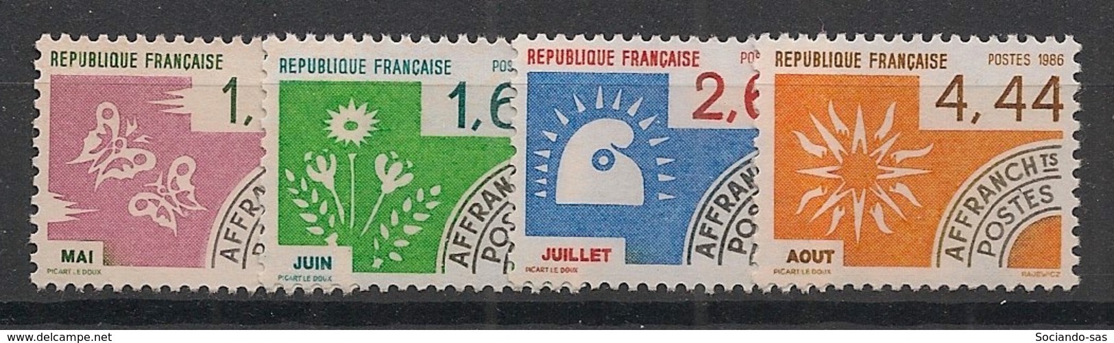 France - 1986 - Préo N°Yv. 190 à 193 - Série Complète - Neuf Luxe ** / MNH / Postfrisch - 1964-1988