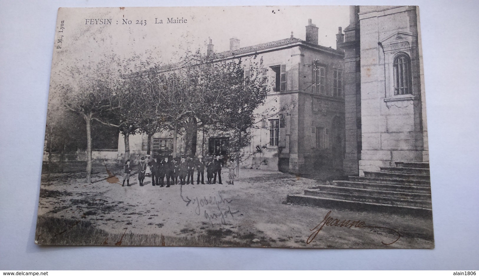 Carte Postale ( AA3 ) Ancienne De Fezin , La Mairie - Feyzin