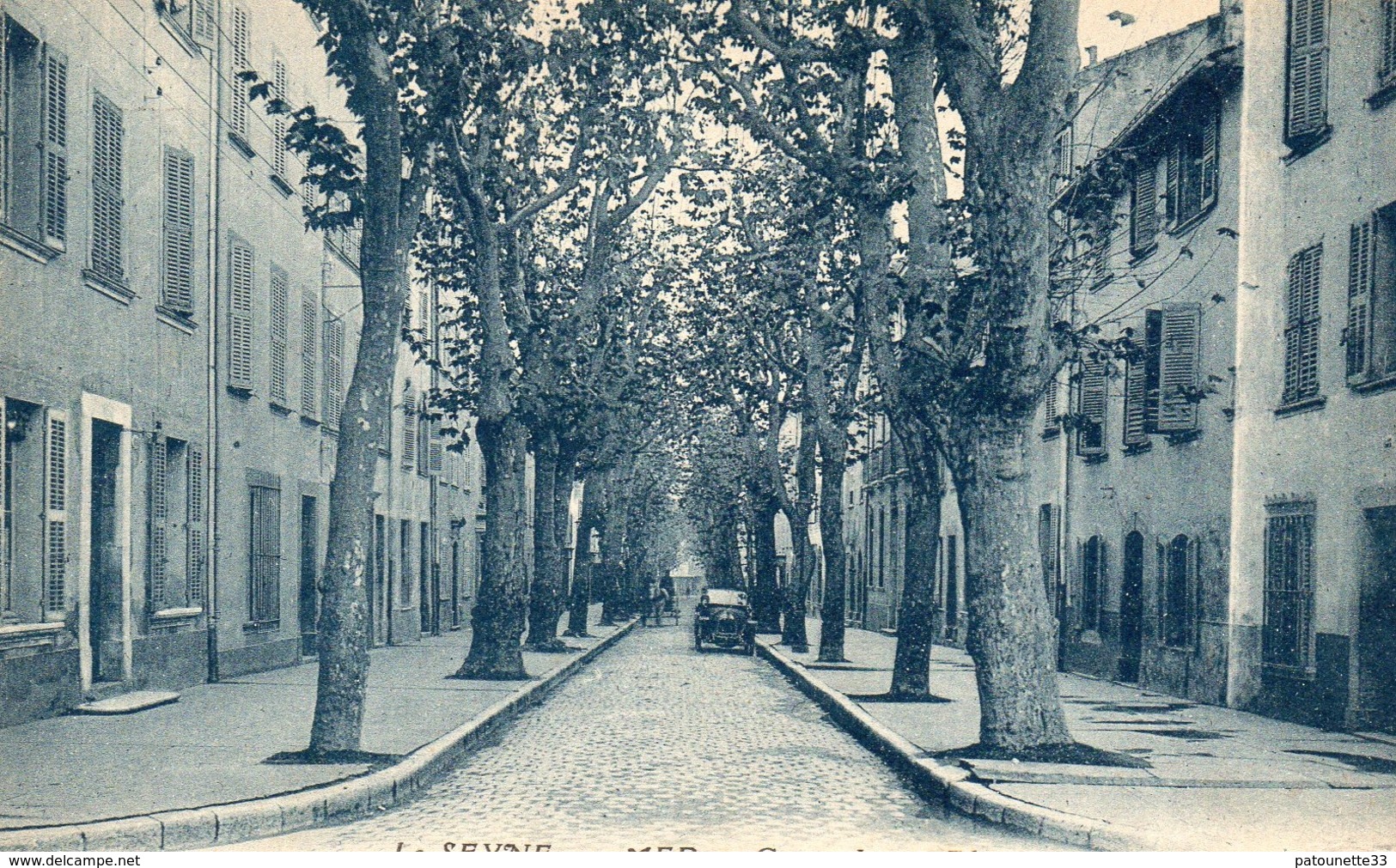 83 LA SEYNE SUR MER COURS LOUIS BLANC ANIMEE VIEILLE AUTOMOBILE ATTELAGE - La Seyne-sur-Mer