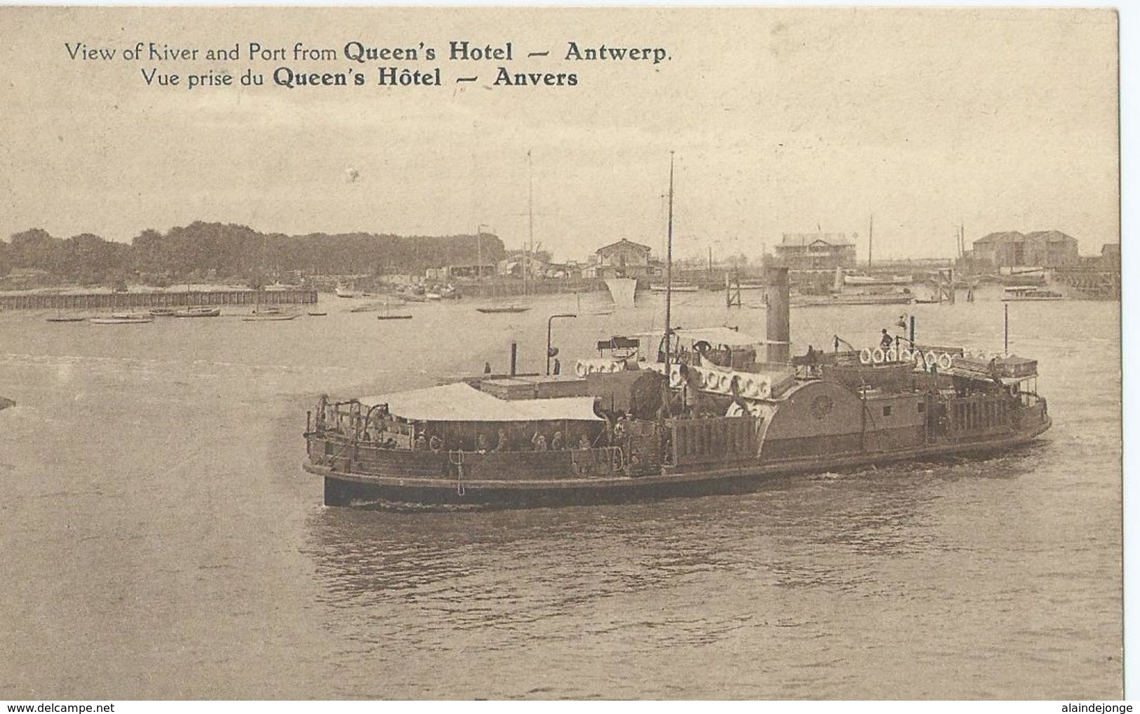 Antwerpen - Anvers - Steamer - Bateau à Vapeur - Stoomboot  - Vue Prise Du Queen's Hôtel - 1927 - Antwerpen