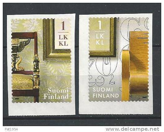 Finlande 2007  Neufs N°1830/1831 Meubles - Unused Stamps