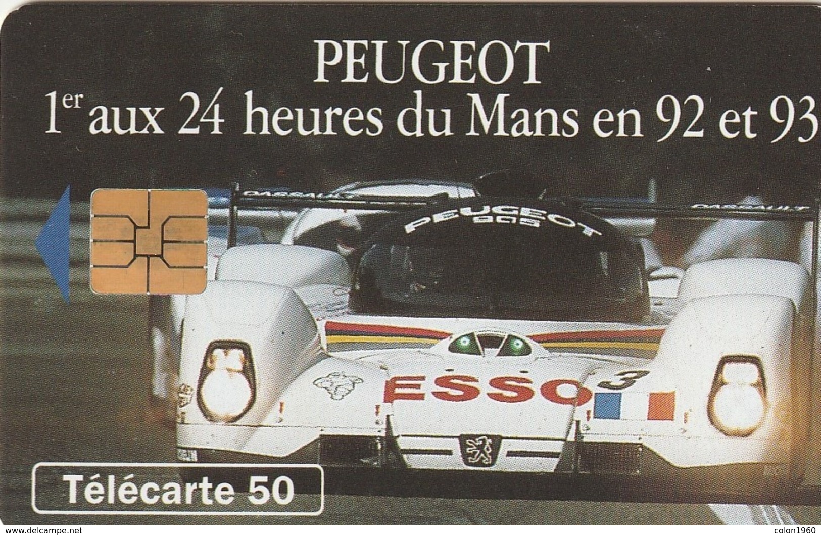 FRANCIA. Peugeot 905 6 - Voiture De Face. 50U. 0403. 07/93. (200). - Deportes