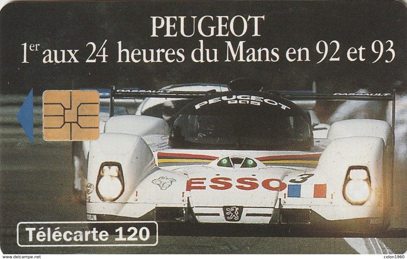 FRANCIA. Peugeot 905 6 - Voiture De Face. 120U. 0404. 07/93. (201). - Deportes
