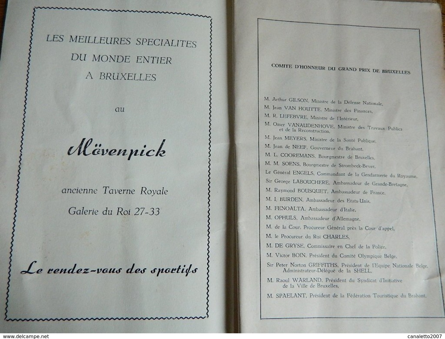 BRUXELLES:TRES RARE PROGRAMME DU GRAND PRIX DE BRUXELLES 10 AVRIL 1960-56 PAGES ¨PHOTO AVEC JIM CLARCK--STIRLIG MOSS - Automobile - F1