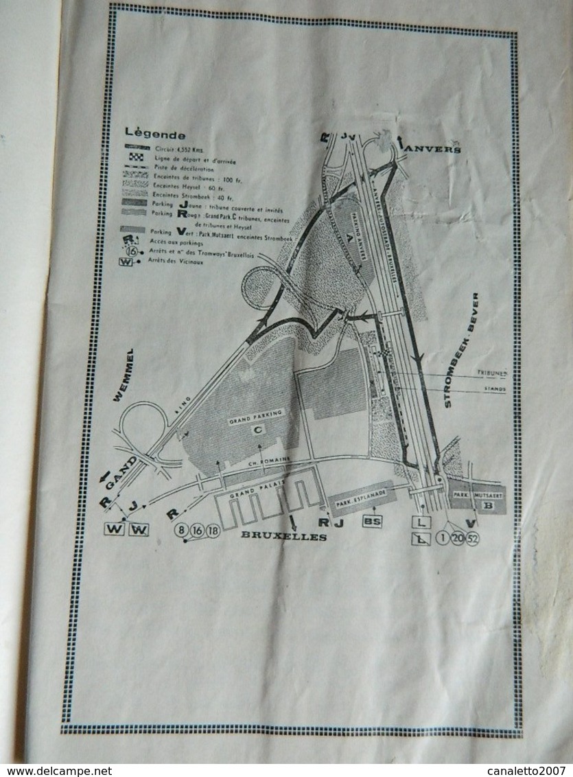 BRUXELLES:TRES RARE PROGRAMME DU GRAND PRIX DE BRUXELLES 10 AVRIL 1960-56 PAGES ¨PHOTO AVEC JIM CLARCK--STIRLIG MOSS - Automobile - F1