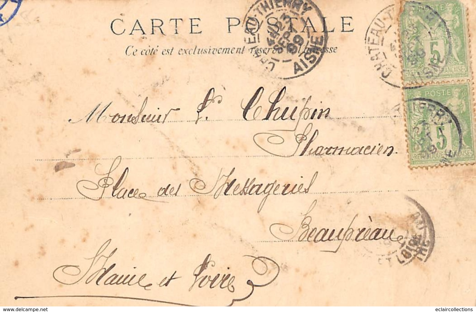 Thème   Justice.      Paris  75   Fort Chabrol  1899      (voir Scan) - Other & Unclassified