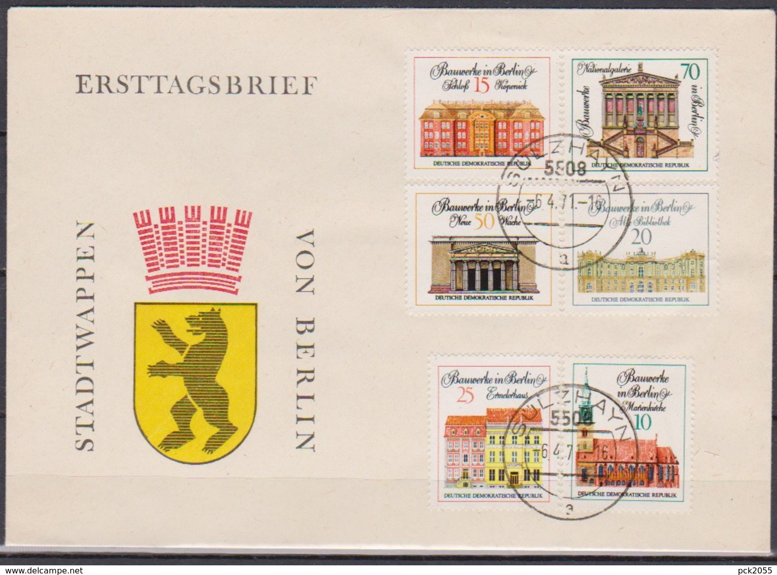 DDR FDC1971 Nr.1661 - 1666 Bedeutende Bauwerke ( D 5811 ) Günstige Verandkosten - 1971-1980