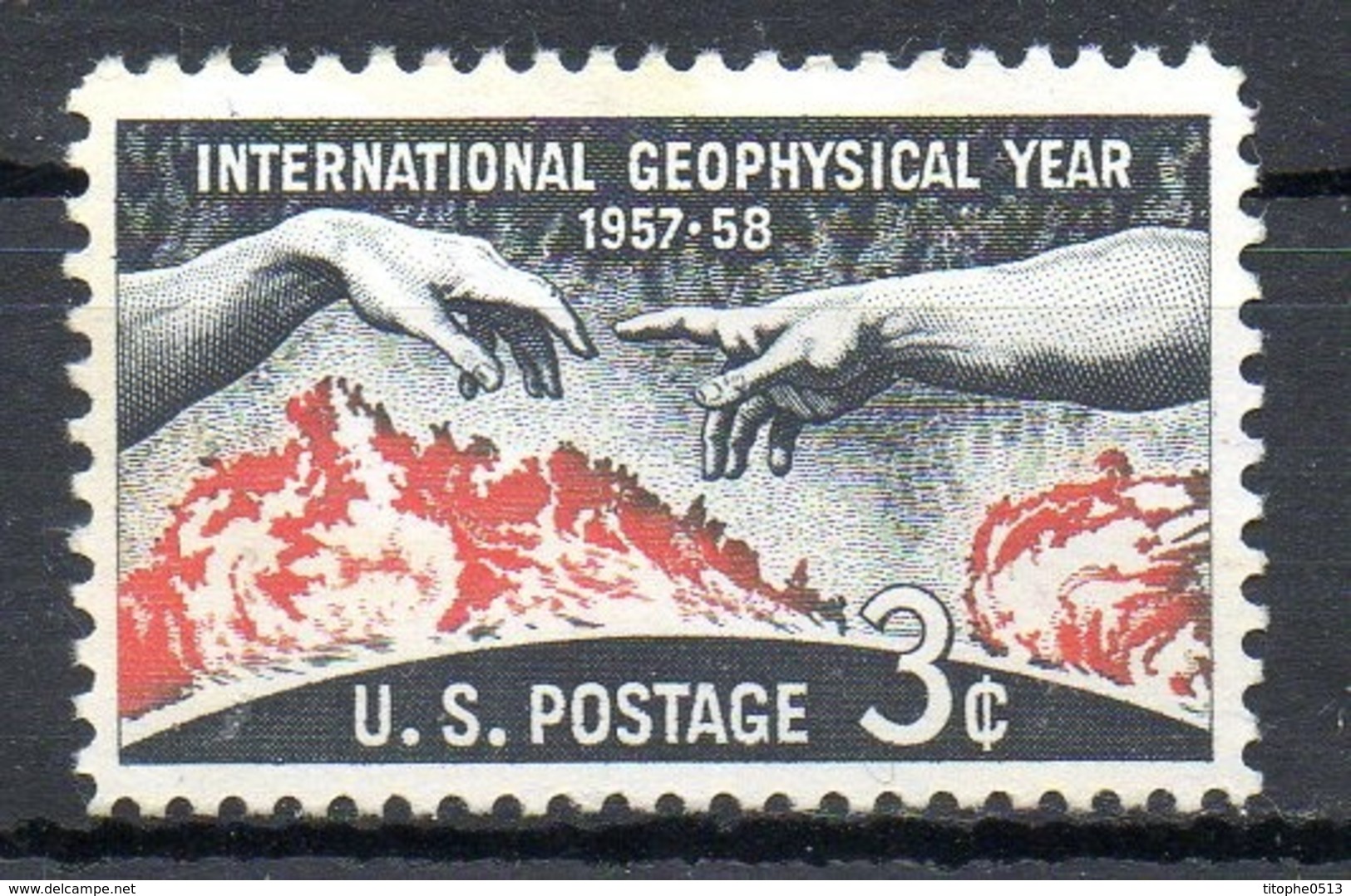 USA. N°643 Sans Gomme De 1958. Année Géophysique. - International Geophysical Year