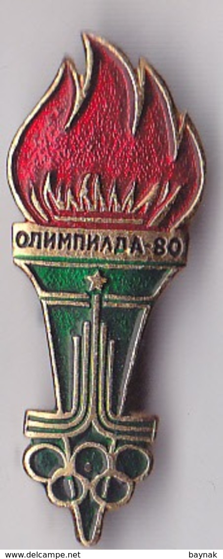 OLD PIN  --  LOT9  --  24 X PINS RUSSIA  --  OLYMPIC GAMES 1980  --  MOSCOW