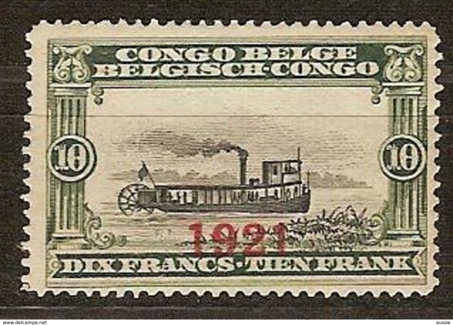 Belgisch Congo Belge 1921 OCBn° 94 (*) MLH Cote 8,00 € Surcharge - Nuevos