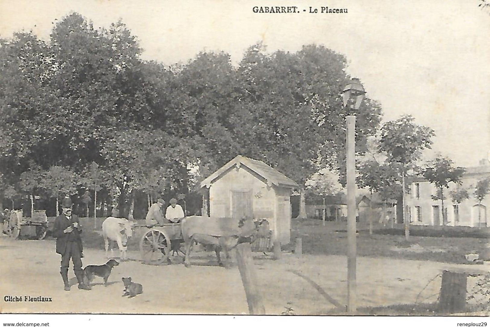 40-cachet Hôpital Aux. N°78 Bis De Gabarret Sur Belle CP En 1917-cachet Défectueux - Guerre De 1914-18