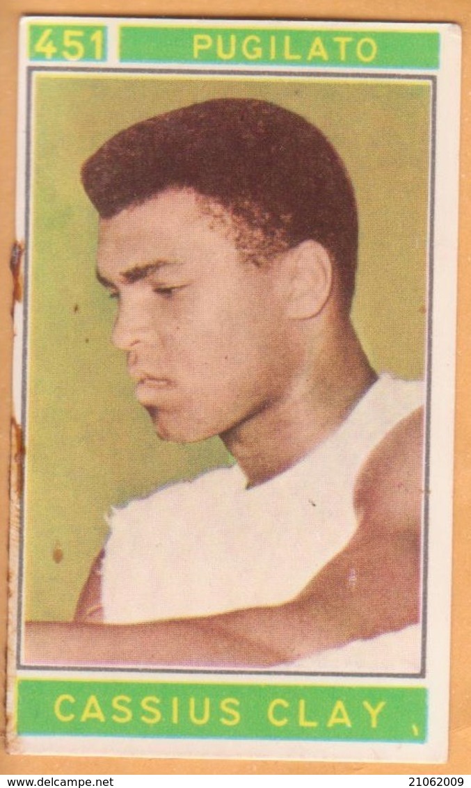 Figurina Sticker Campioni Dello Sport 1967-68 Panini - 451 CASSIUS CLAY - Pugilato - Edizione Italiana