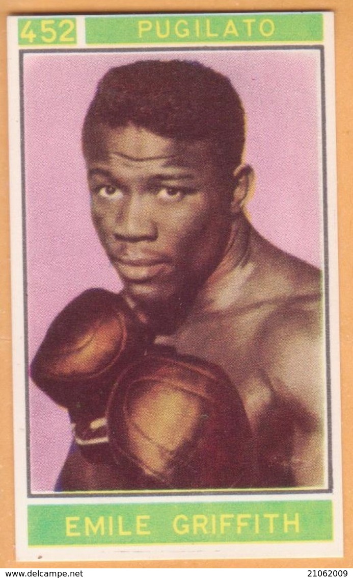 Figurina Sticker Campioni Dello Sport 1967-68 Panini - 452 EMILE GRIFFITH - Pugilato - Edizione Italiana