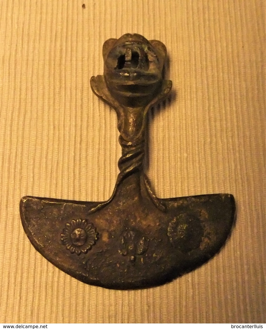 ANTIGUO TUMI, CUCHILLO CEREMONIAL DE PERÚ EN BRONCE - Arqueología