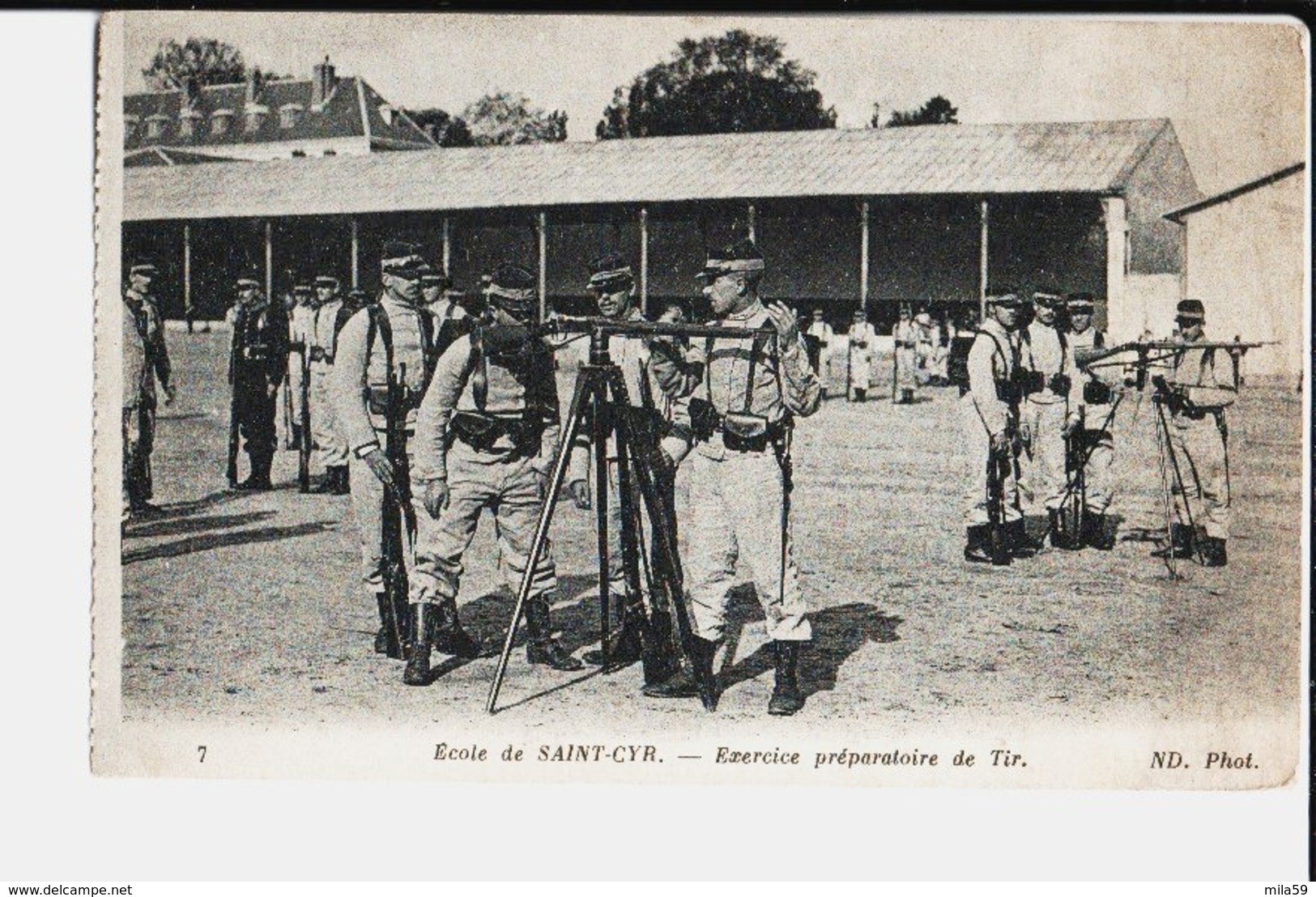 7. Ecole De Saint Cyr. Exercice Préparatoire De Tir. De Jean Nass. Evoque Joseph. - St. Cyr L'Ecole