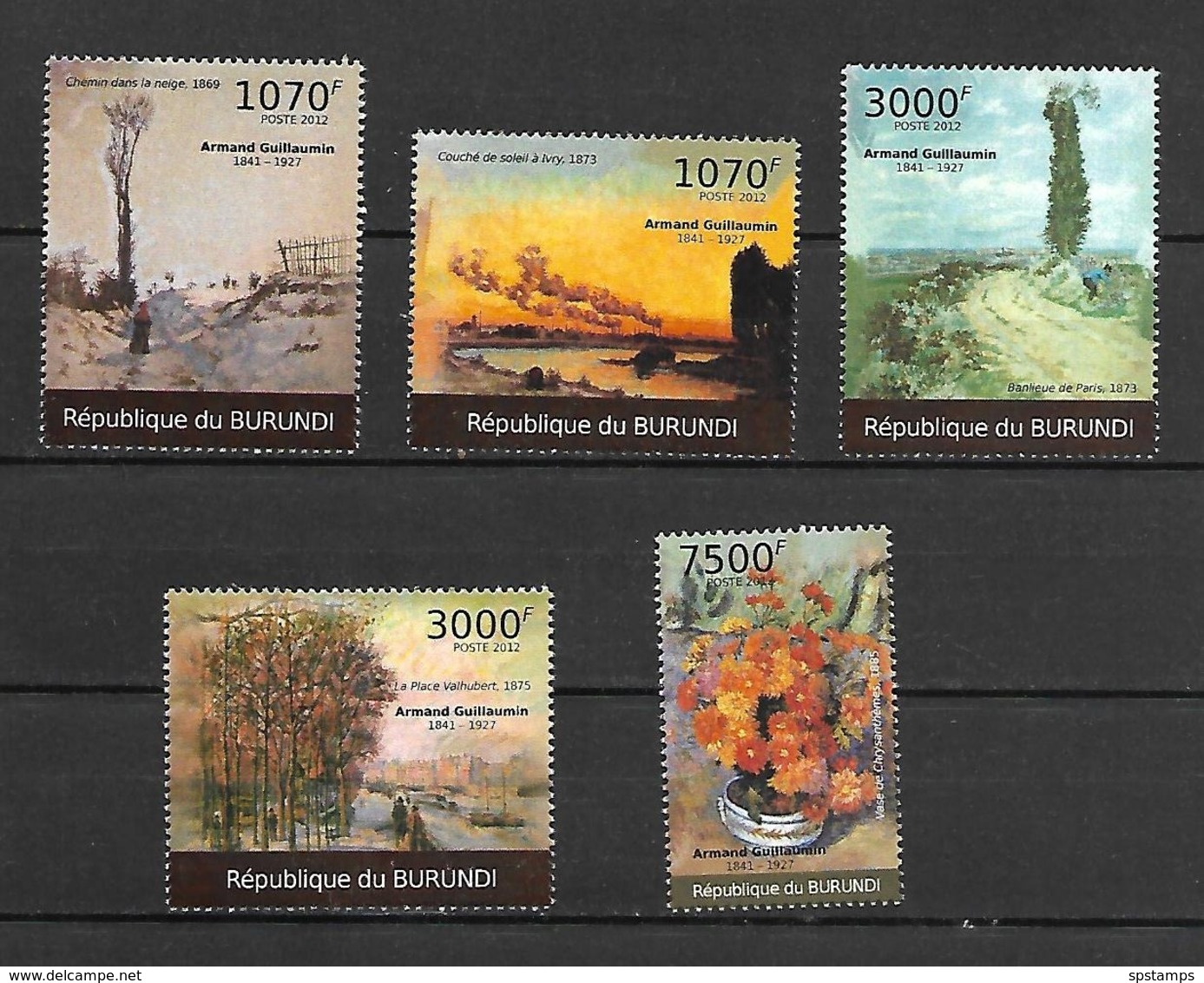 Burundi 2012 Art - Paintings - Armand Guillaumin MNH - Other & Unclassified