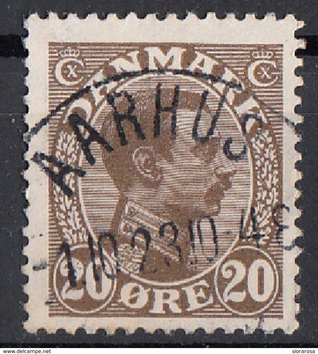 Danimarca 1921 Sc. 104 King Christian X Used Danmark - Oblitérés