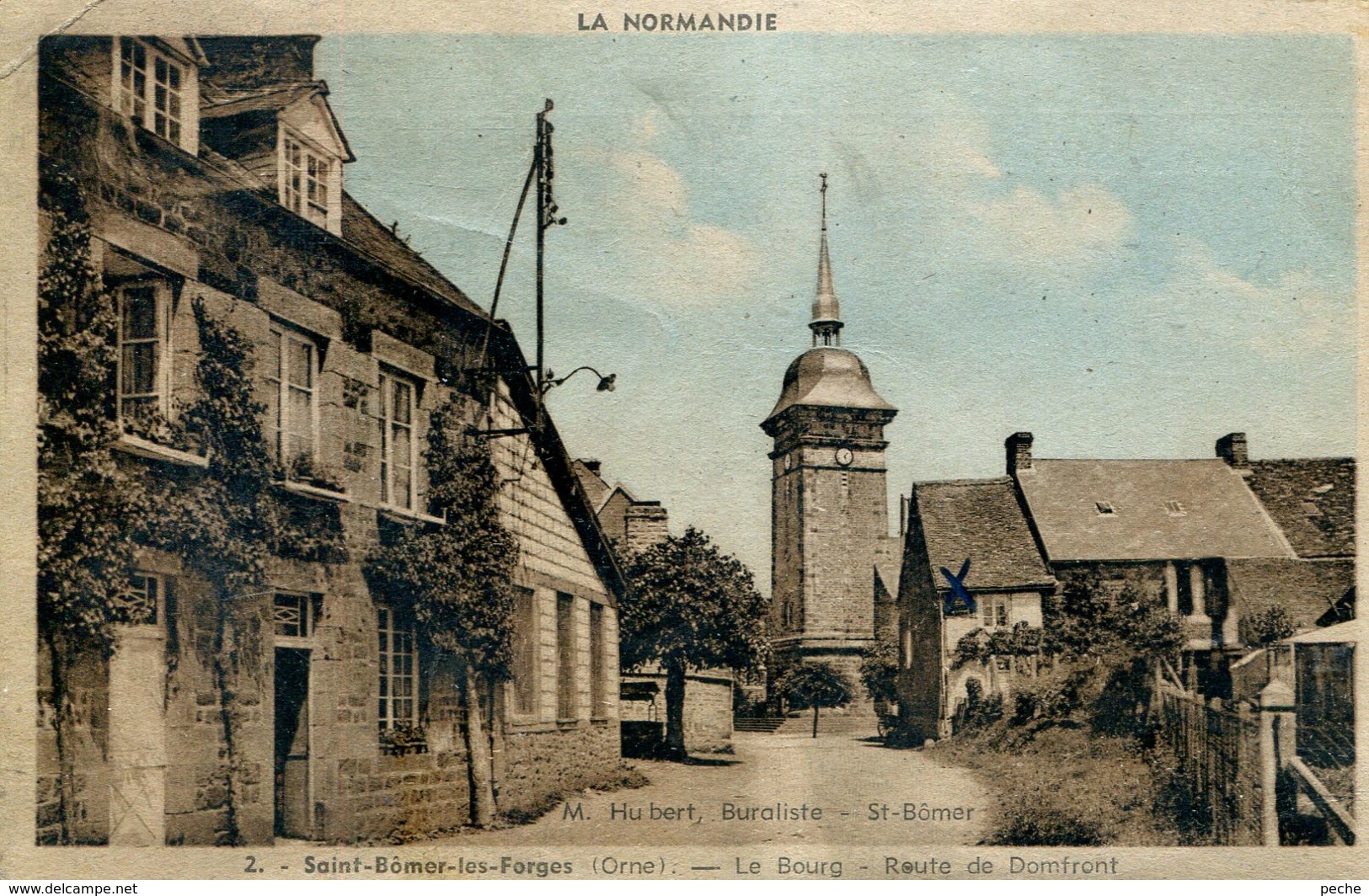 N°77140 -cpa Saint Bomer Les Forges -le Bourg- - Autres & Non Classés