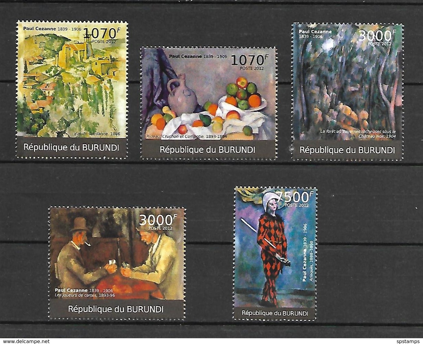 Burundi 2012 Art - Paintings - Paul Cezanne MNH - Other & Unclassified