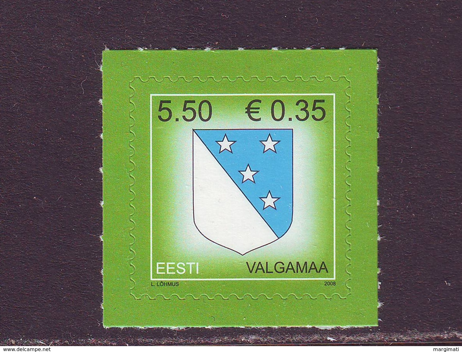 Estland 2008.Arms Of Valga. MNH. Pf. - Estland