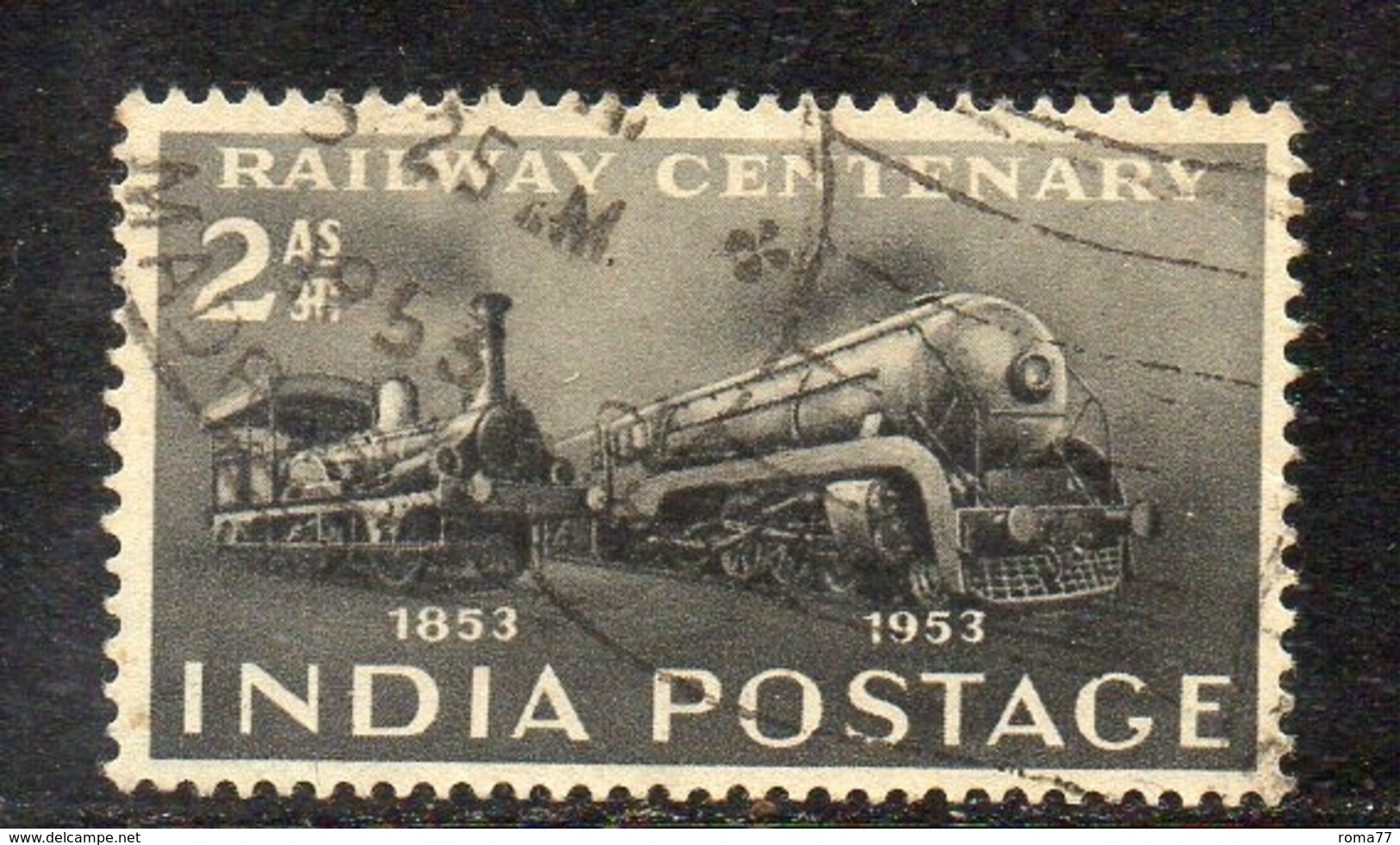 Y349 - INDIA 1953, Yvert N. 43  Usata (2380A)  Treni - Used Stamps