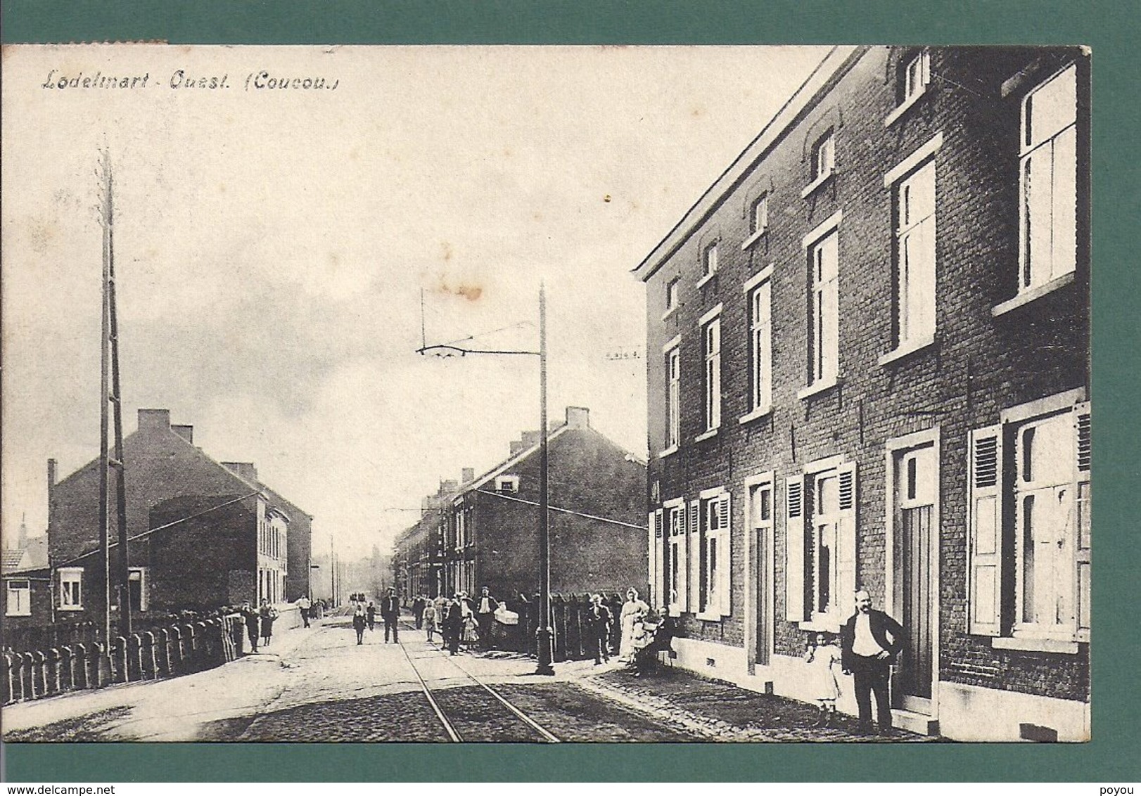 LODELINSART Ouest  Coucou   Rails Du Tram  Edit Plumet Dampremy   Oblit 1910  2 Scans - Charleroi