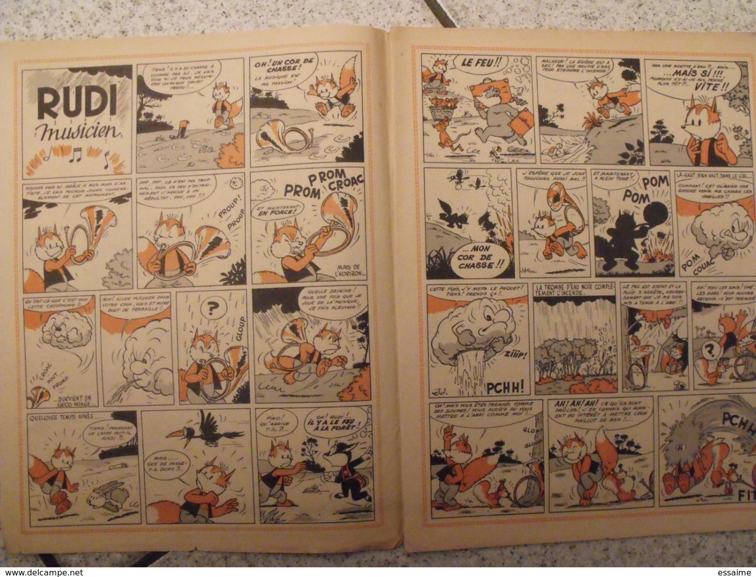 Lot De 6 Revues BD "Ima L'ami Des Jeunes" De 1956. Journal BD à Redécouvrir. Erik, Jean Ache Moreau Alain Saint Ogan - Autre Magazines